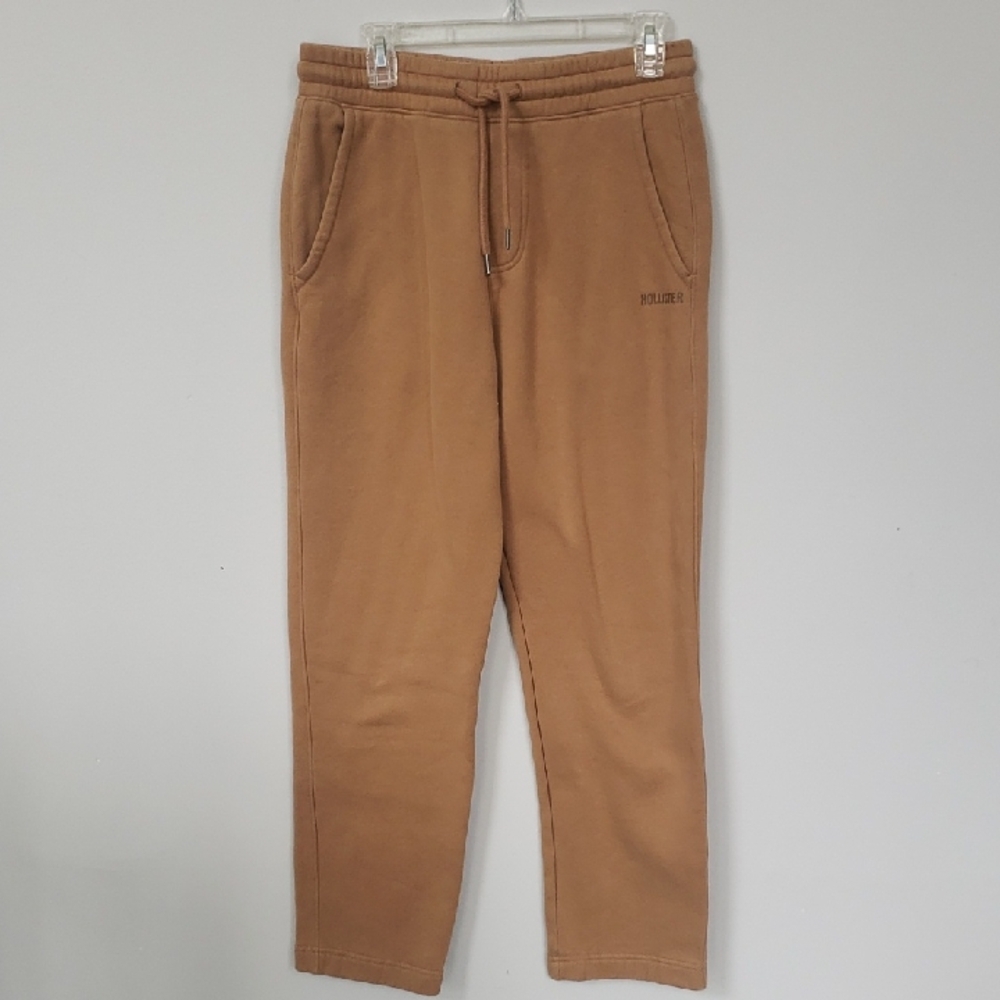 Hollister Sweatpants Mens S Tan Heavyweight Straight Leg Loungewear Unisex